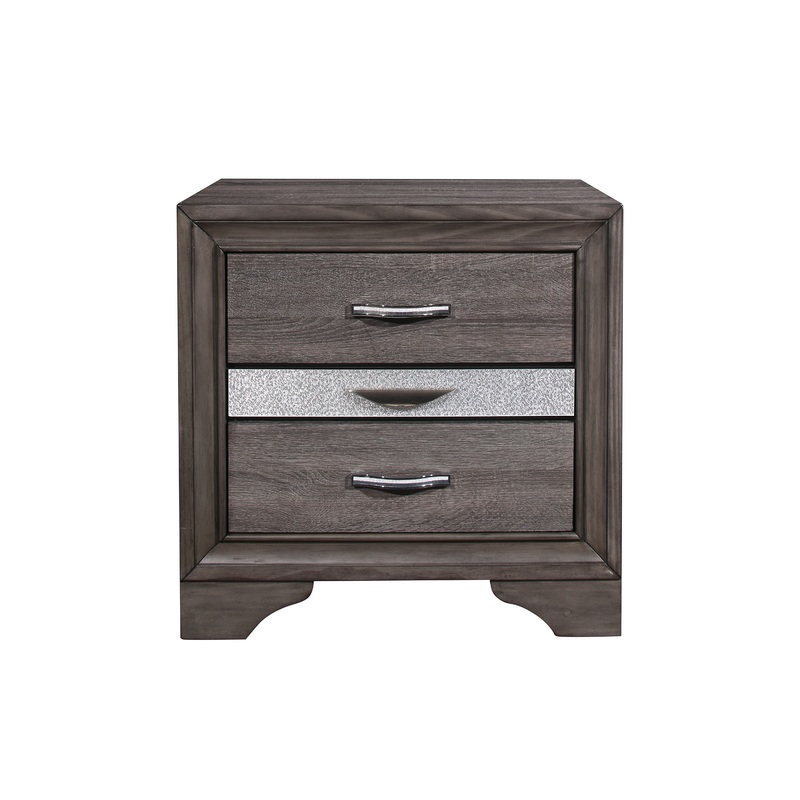 Ryder - Sparkle Nightstand - Gray