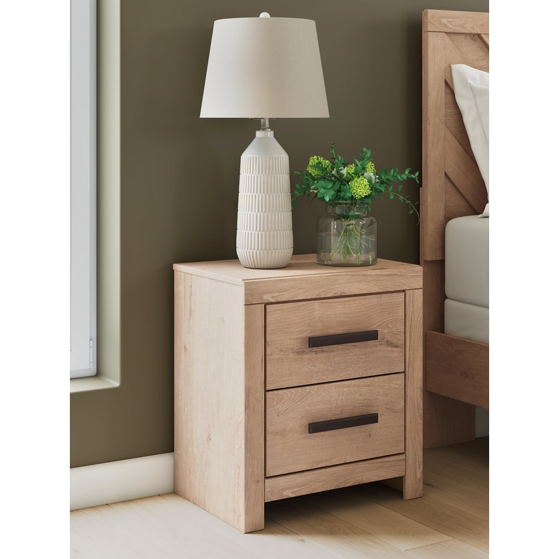 Sanginlane Two Drawer Night Stand