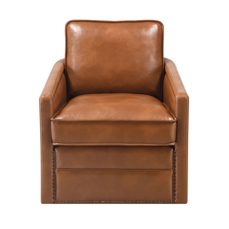 Rocha - Leather Aire Swivel Chair With Glider