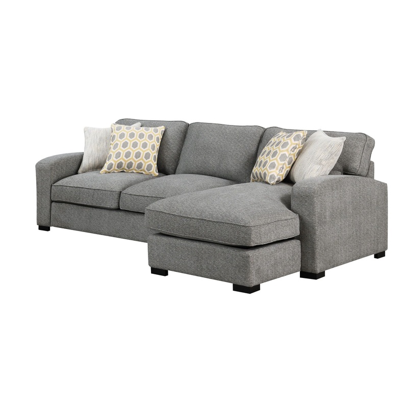 Repore - Right Side Facing Chaise Sectional - Gray