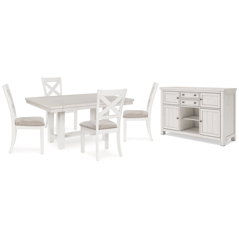 Robbinsdale Dining Table and 4 Chairs with Storage