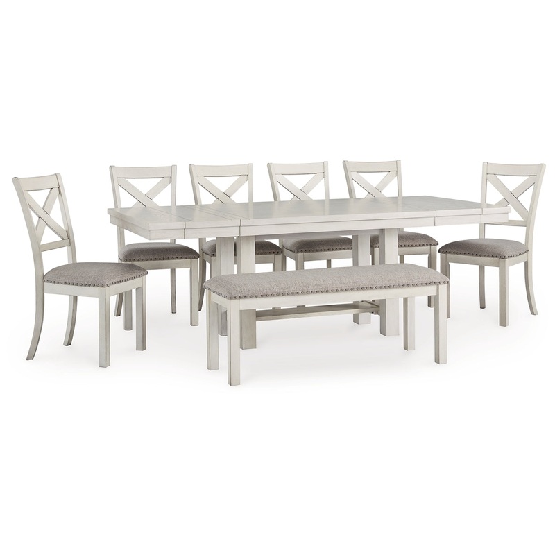 Robbinsdale Dining Table and 6 Chairs and Bench