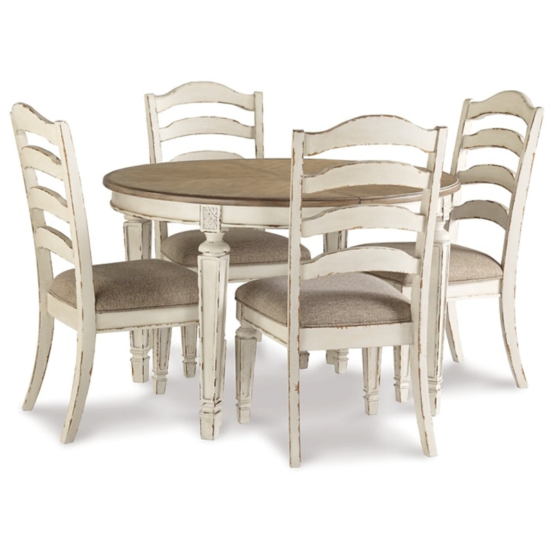 Realyn Dining Table and 4 Chairs