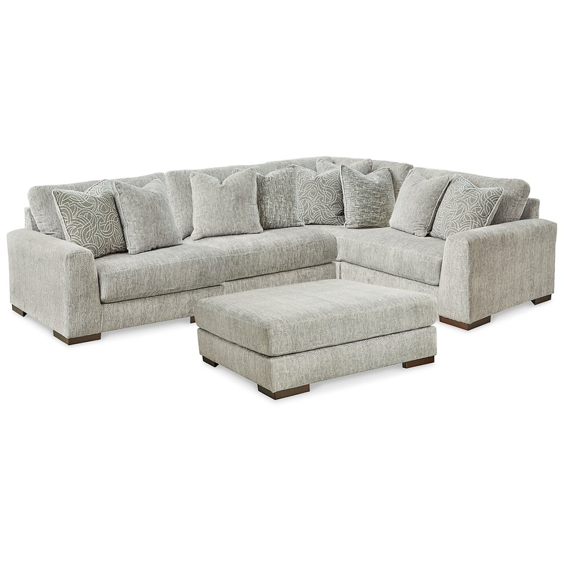 Regent Park 4-Piece Sectional with Ottoman