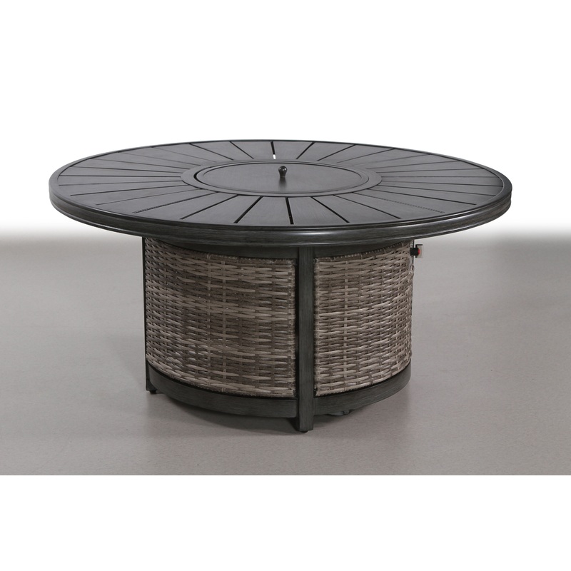 Propane Outdoor Fire Pit Table - Gray