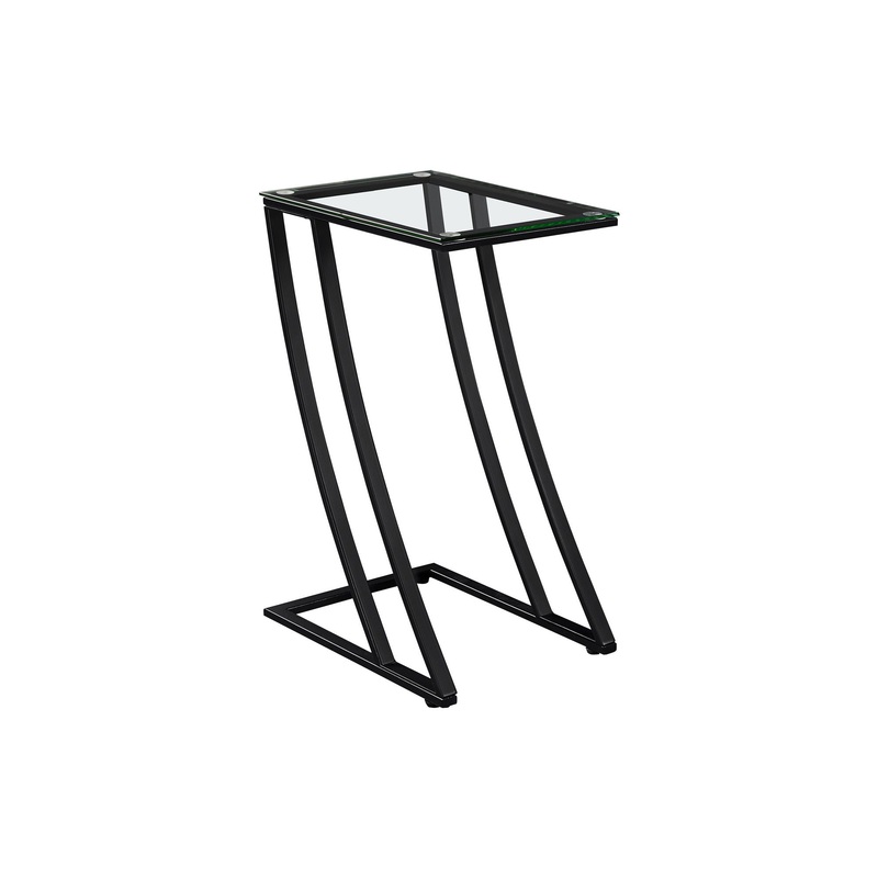 Accent Table, C - Shaped, Sturdy Construction, Contemporary & Modern