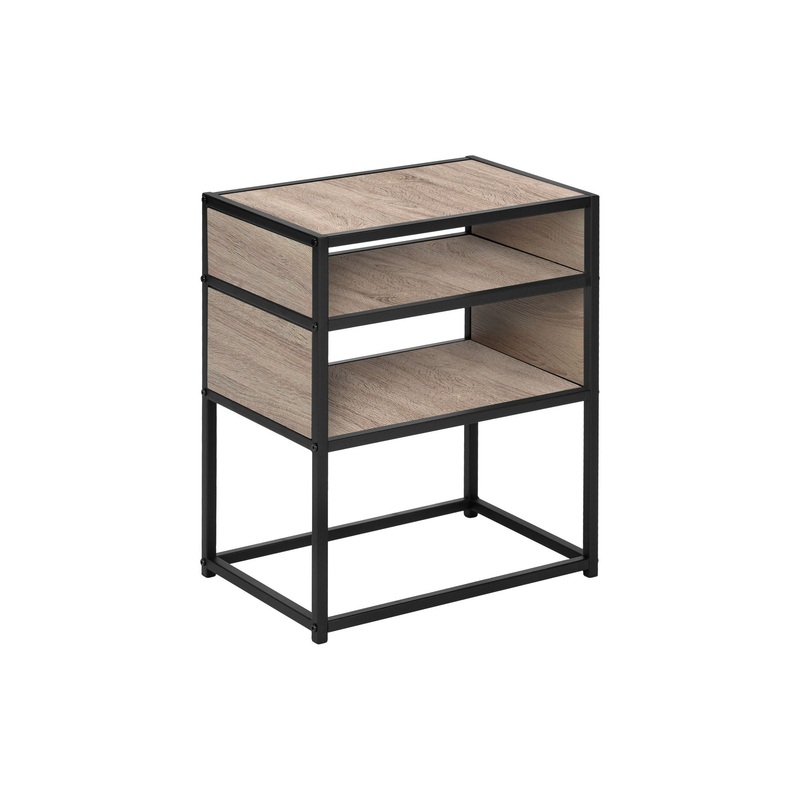Accent Table, Side Modern - Taupe