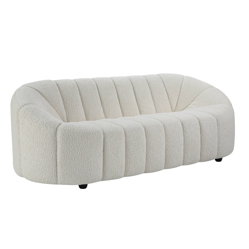 Osmash - Teddy Sherpa Sofa - White