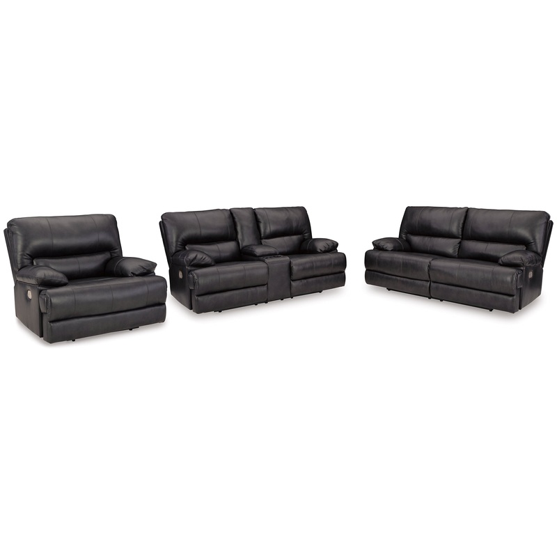 Mountainous Sofa, Loveseat and Recliner