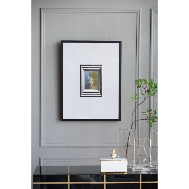Modern Minimalist Wall Art With Roman Inspired Bust, Wall Decor For Living Room, Entryway, Bedroom - Multicolor