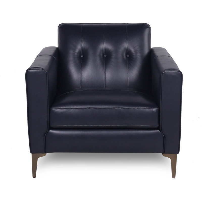 Mid-Century Tufted Leather Chair