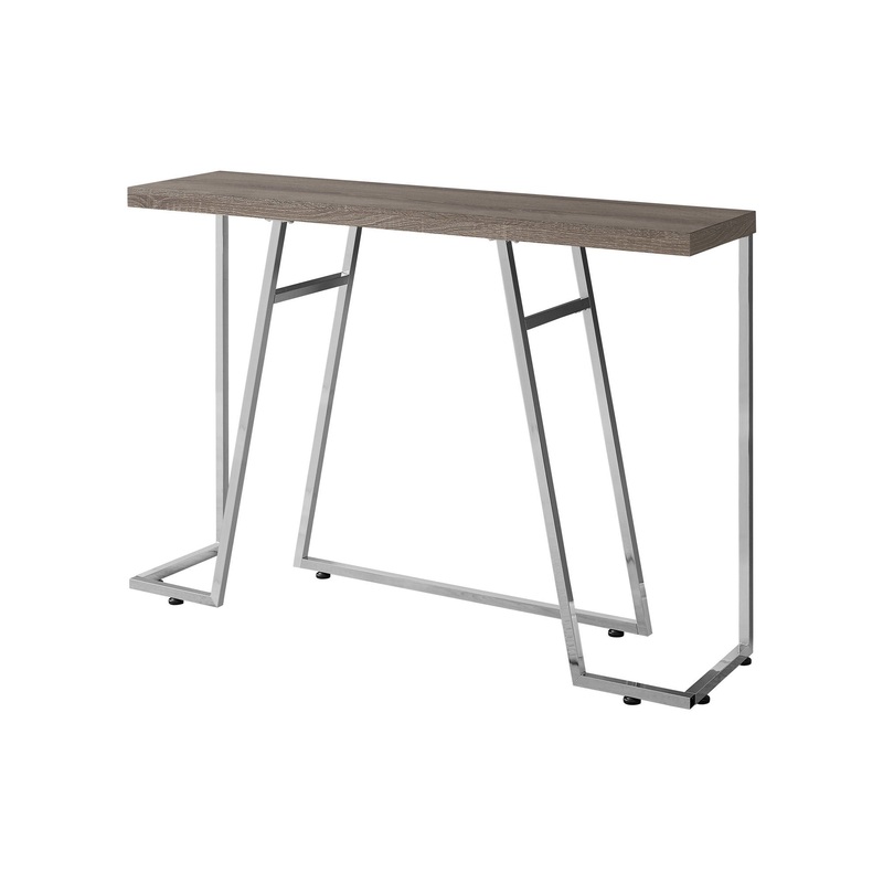 Accent Console Table For Entryway, Durable Construction - Taupe