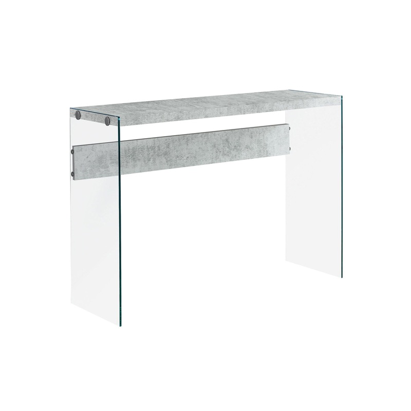 Accent Console Table For Entryway, Glossy Spacious Surface