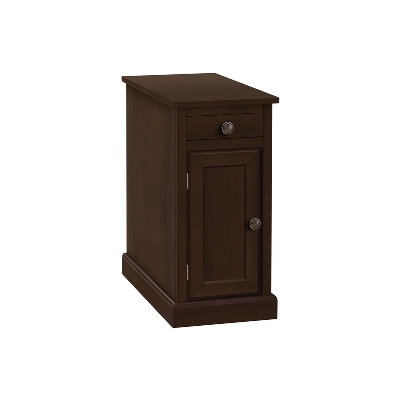 Accent End Table, Storage Drawer, Versatile Design - Espresso