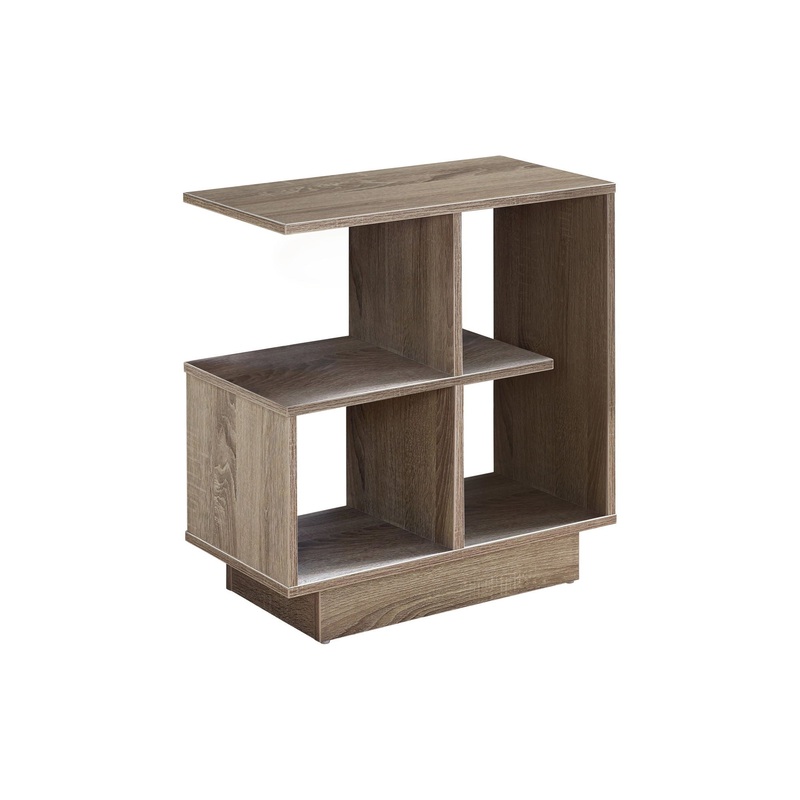 Accent Side Table, Narrow, Small, 3 Tier, Contemporary & Modern