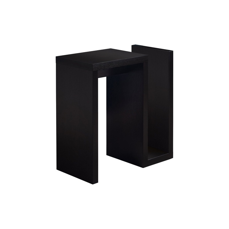 Accent Side Table, Narrow, Small, Contemporary & Modern - Brown