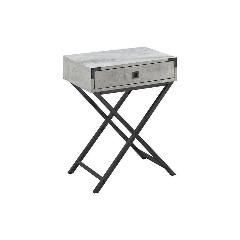 Accent Side Table, Storage Drawer, Stylish Design Contemporary & Modern