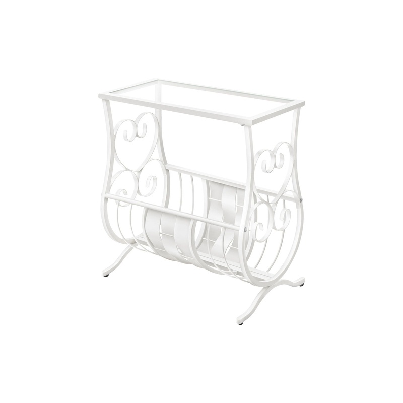 Accent Side Table, Traditional - White