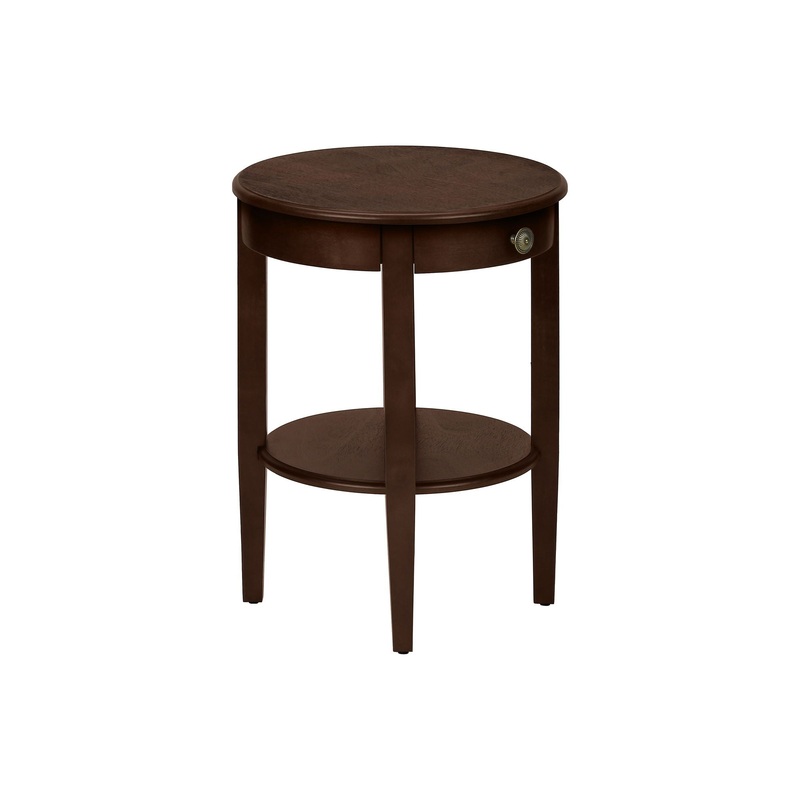 Accent Table, 2 Tier, Transitional - Espresso