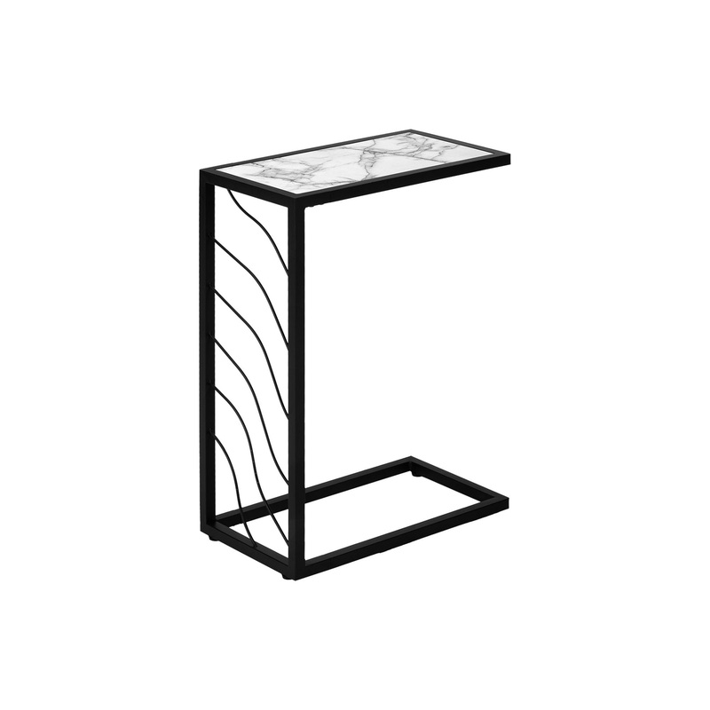 Accent Table, C - Shaped, Contemporary & Modern Convenient Design
