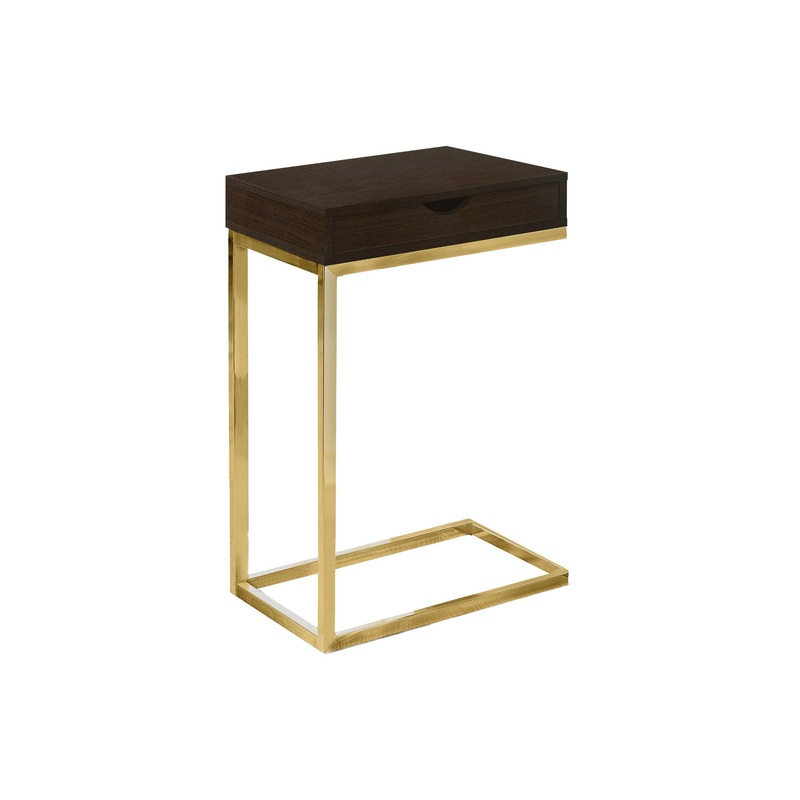 Accent Table, C - Shaped Contemporary & Modern Elegant Design