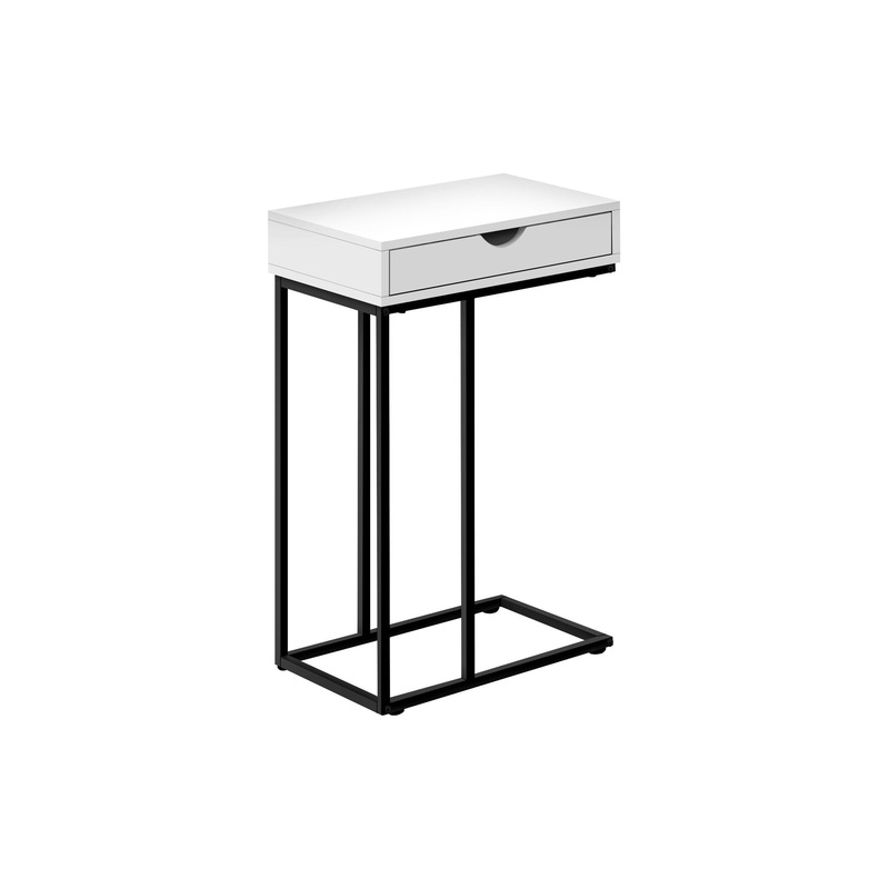 Accent Table, C - Shaped Contemporary & Modern Versatile Design