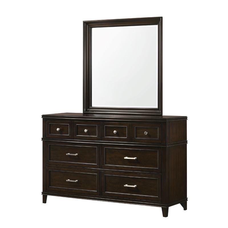 Merlot - 6 Drawer Dresser - Mahogany