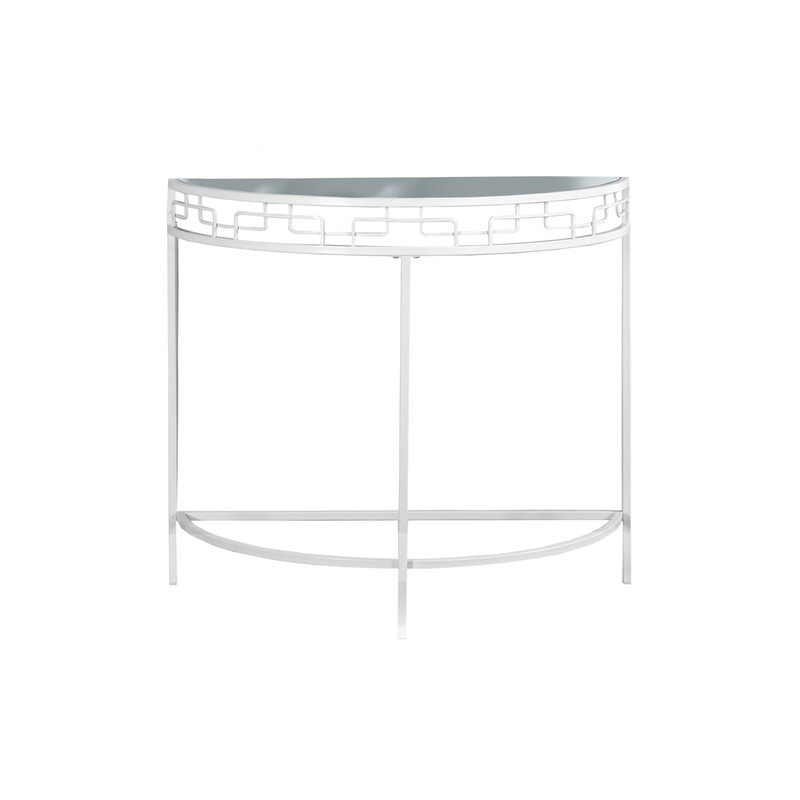 Accent Console Table For Entryway, Contemporary And Modern - White