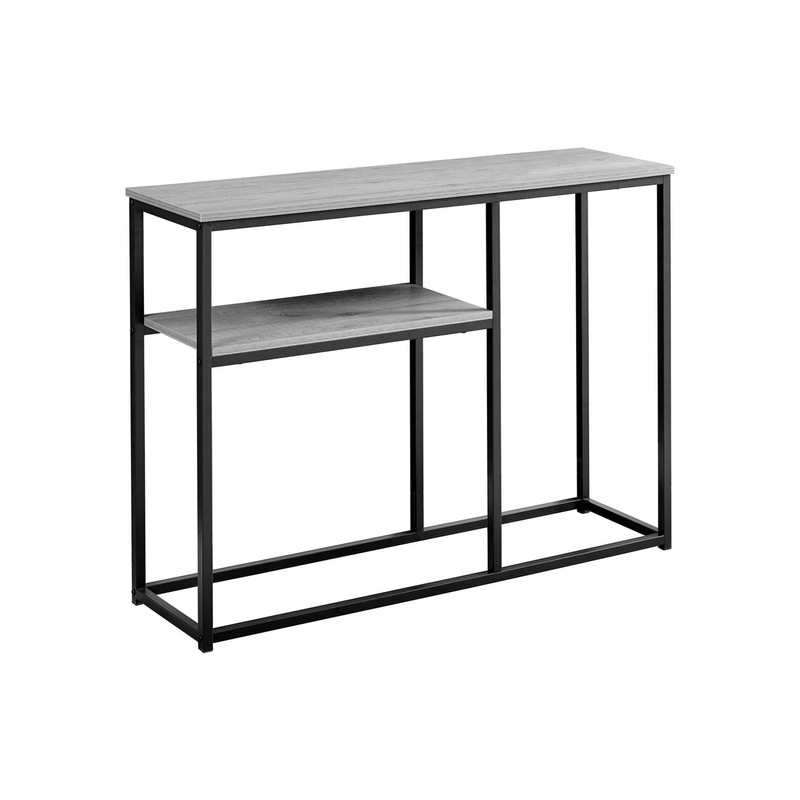 Accent Console Table For Entryway, Contemporary & Convenient Design - Gray
