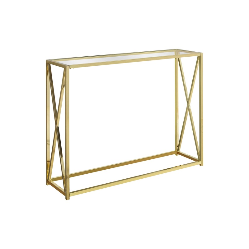 Accent Console Table For Entryway, Contemporary & Modern - Gold