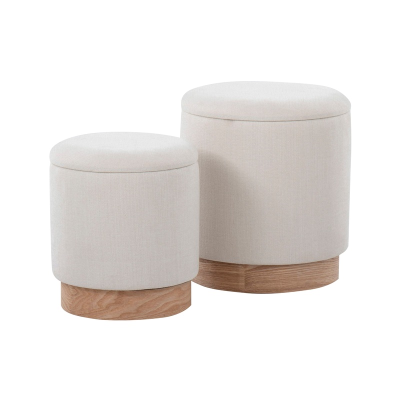 Marla - Contemporary Nesting Ottoman Set