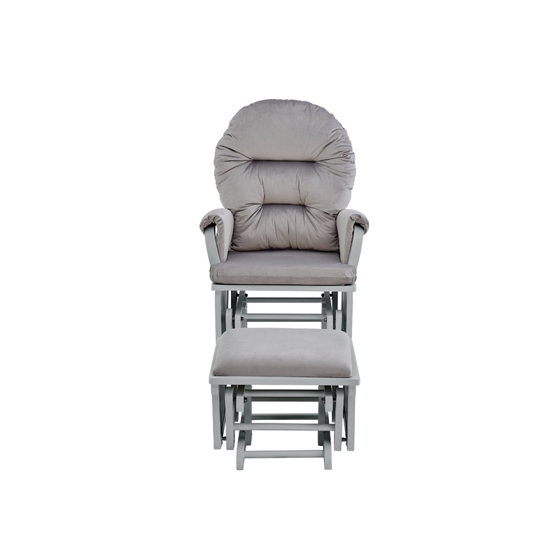 Madison - Glider And Ottoman - Gray