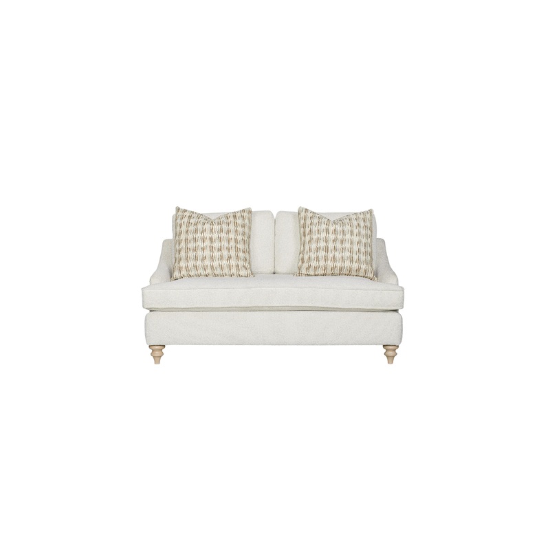 Loveseat Reversable Cushion With 2 Pillows - Off White