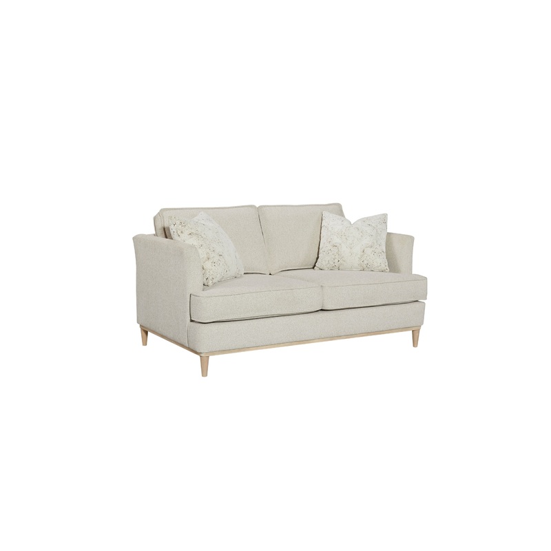 Loveseat With 2 Reversable Cushions And 2 Pillows - Off White