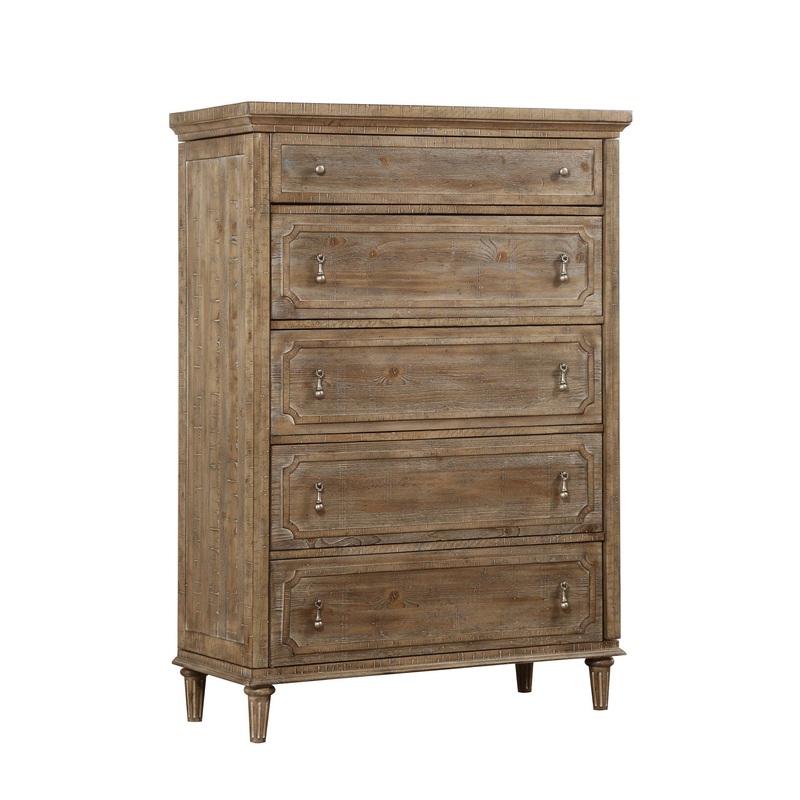 Ludin - 5 Drawer Chest - Taupe