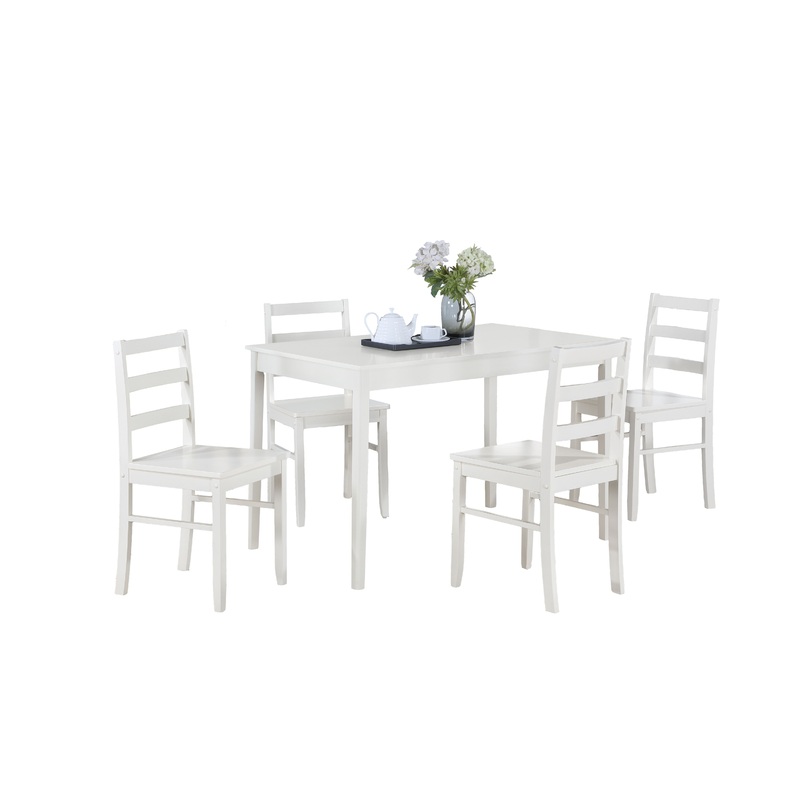 Lavinia - Dining Set (Set of 5) - White