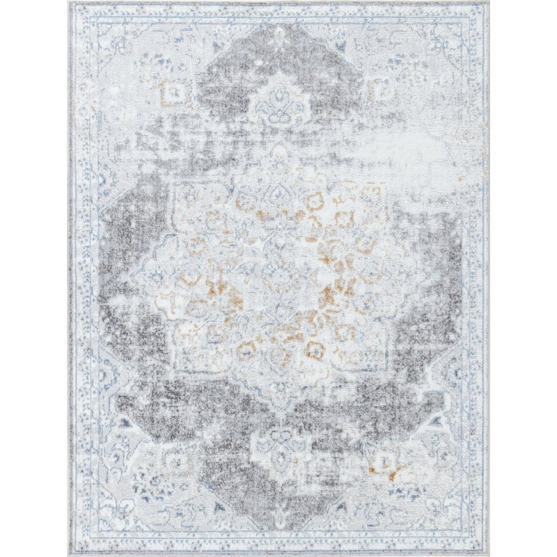 Legacy - 5'3" X 7' Area Rug Polypropylene - Multi / White