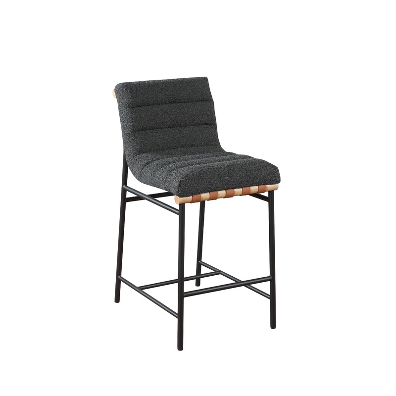 Lahni - 17" Boucle Fabric Counter Height Chair