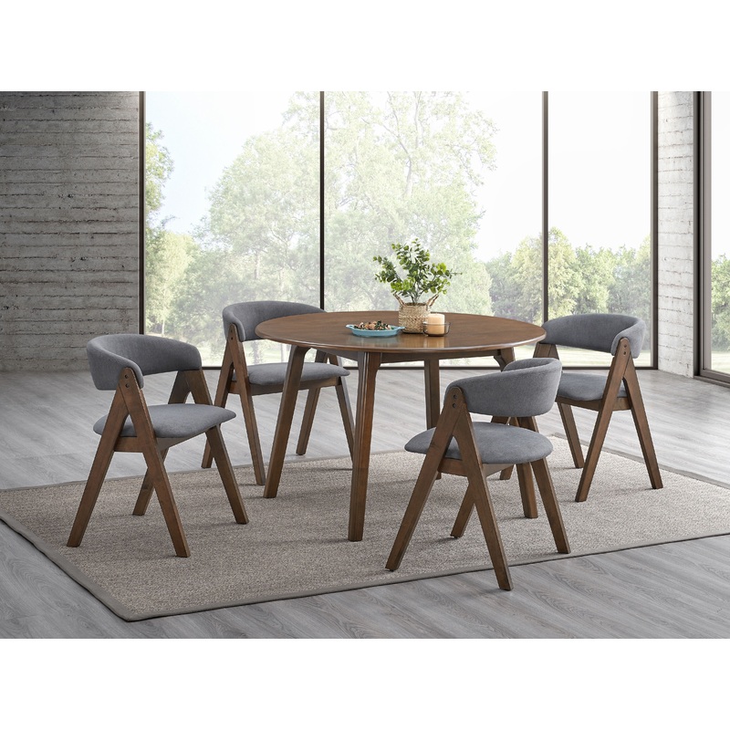 Keiki - 5 Piece Dining Room Set - Walnut