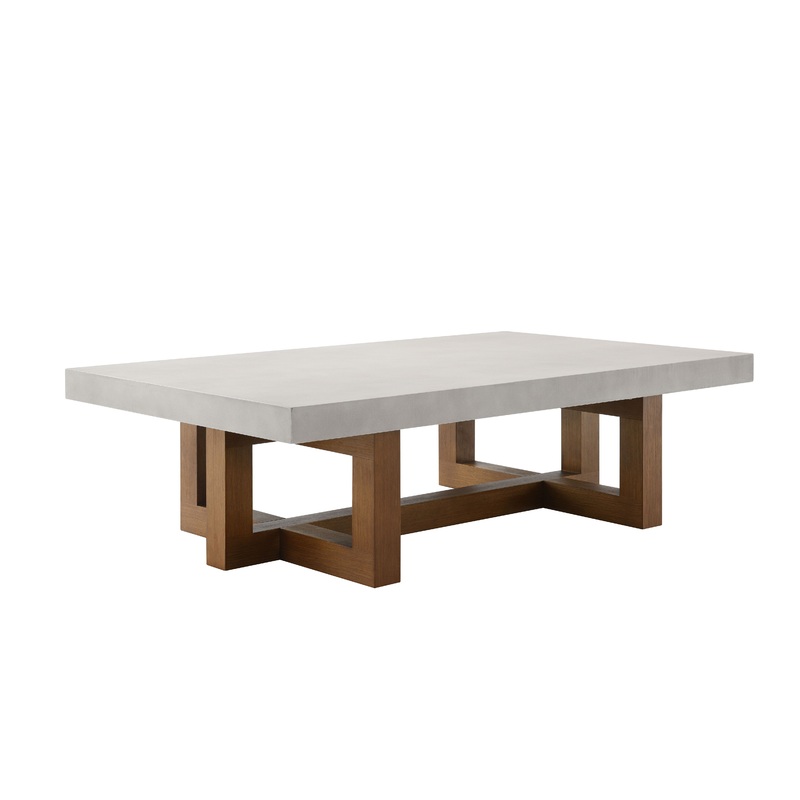 Keven - Faux Concrete Top Table
