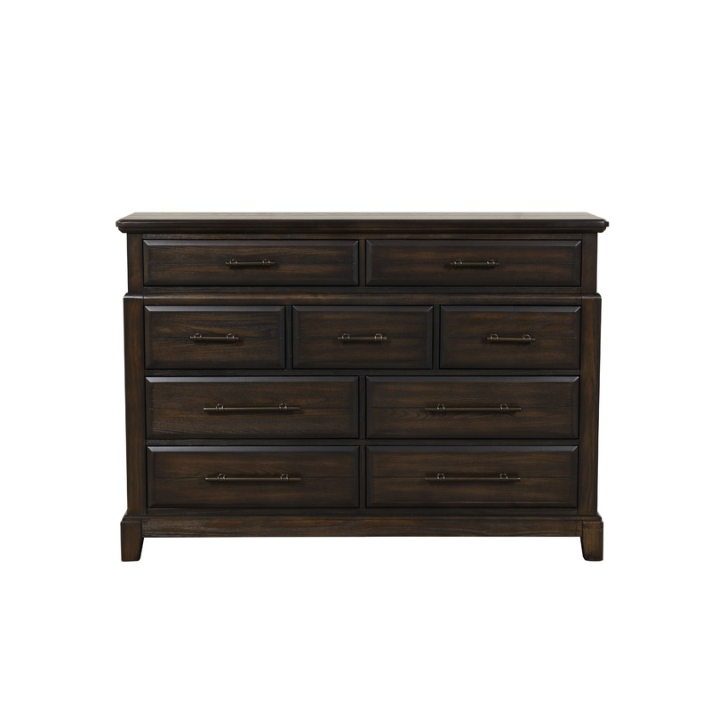 9 Drawer Dresser - Mahogany