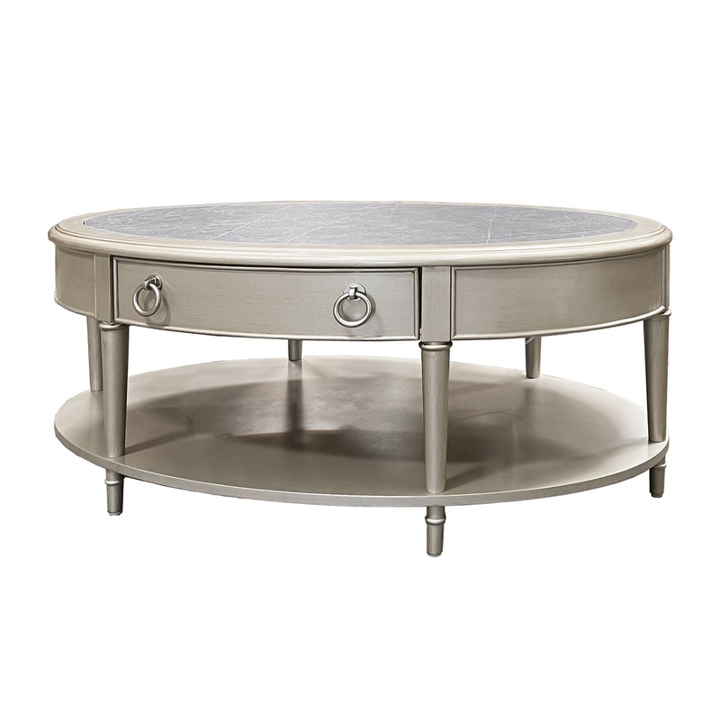 Kasa - Sintered Stone Top Coffee Table - Champagne