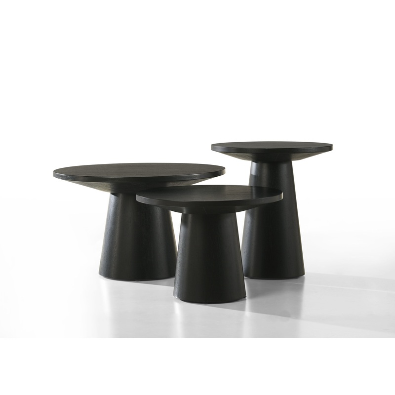 Jasper - 3 Piece Coffee, End, And Console Table (Set of 3) - Ebony Black