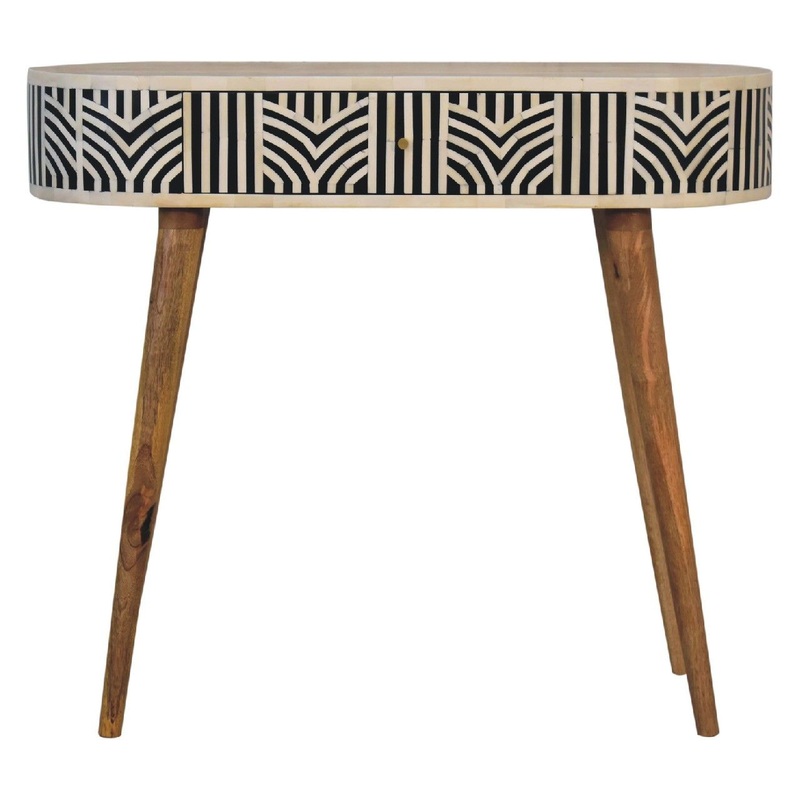 Inlay - Artisan Furniture Edessa Bone Console Table - Oak