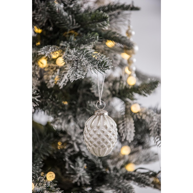 Glass Decorative Hanging Ball Christmas Tree Ornaments (Set of 12)