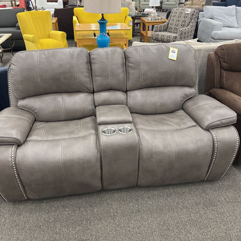 Gray Reclining Loveseat