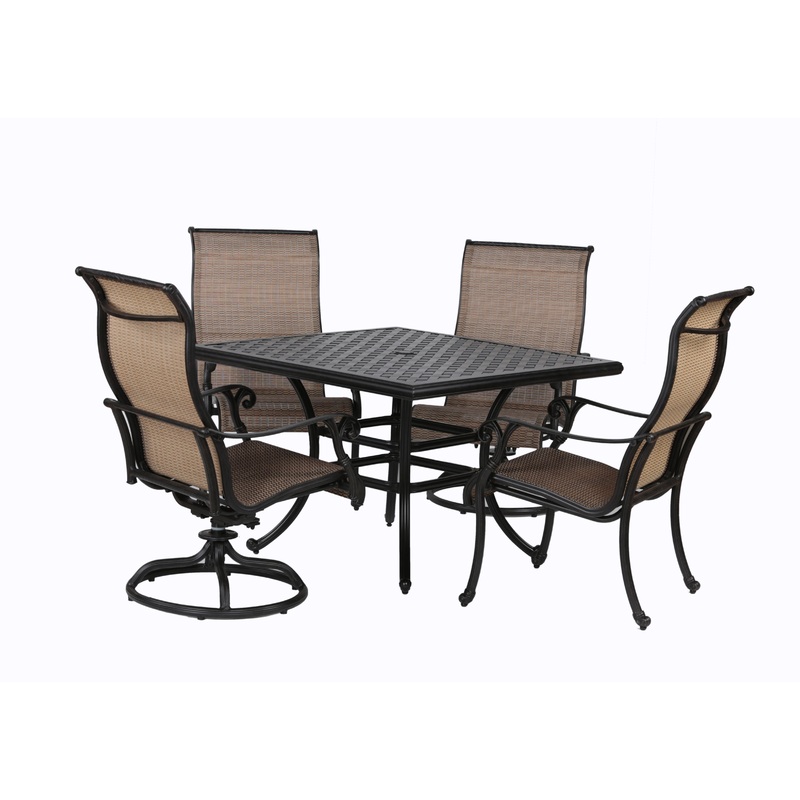 5 Piece Dining Set - Antique Bronze