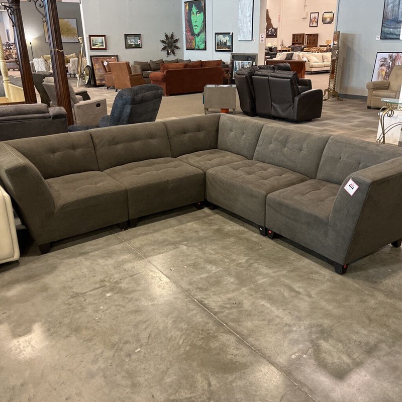 5pc Gray Sectional