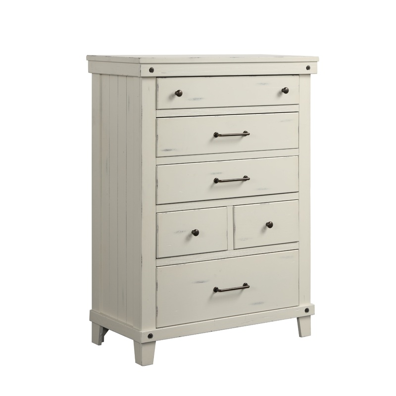 6 Drawer Chest - White