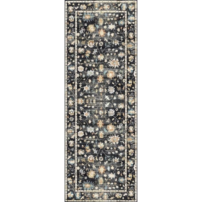 Fenix - Runner Rug - Black / Gray